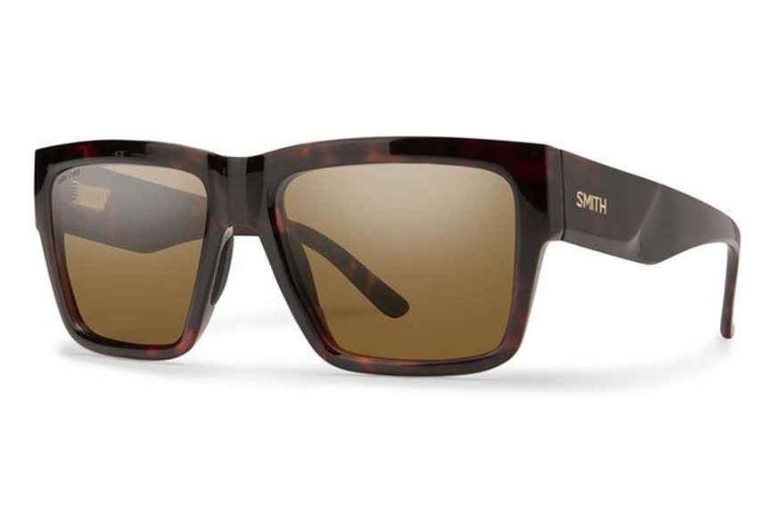 Sonnenbrille Smith LINEUP 086/SP Polarized Rechteck Havanna