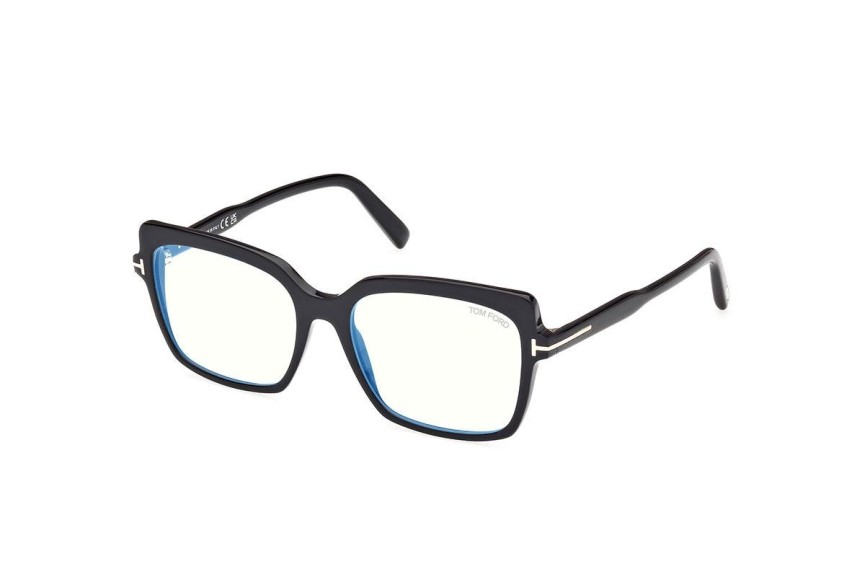 Glasses Tom Ford FT5947-B 001 Quadratisch Schwarz