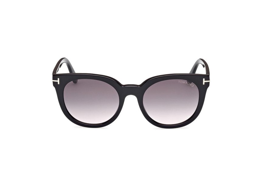 Sonnenbrille Tom Ford FT1109 01B Rund Schwarz