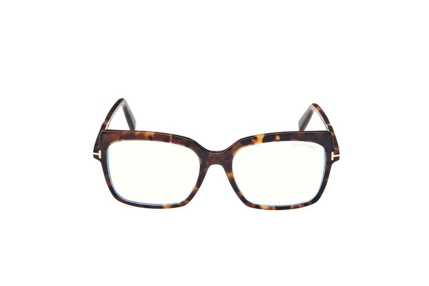 Glasses Tom Ford FT5947-B 052 Quadratisch Havanna