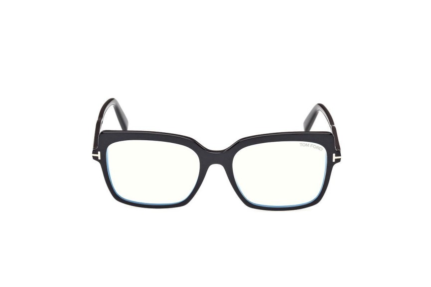 Brillen Tom Ford FT5947-B 001 Quadratisch Schwarz