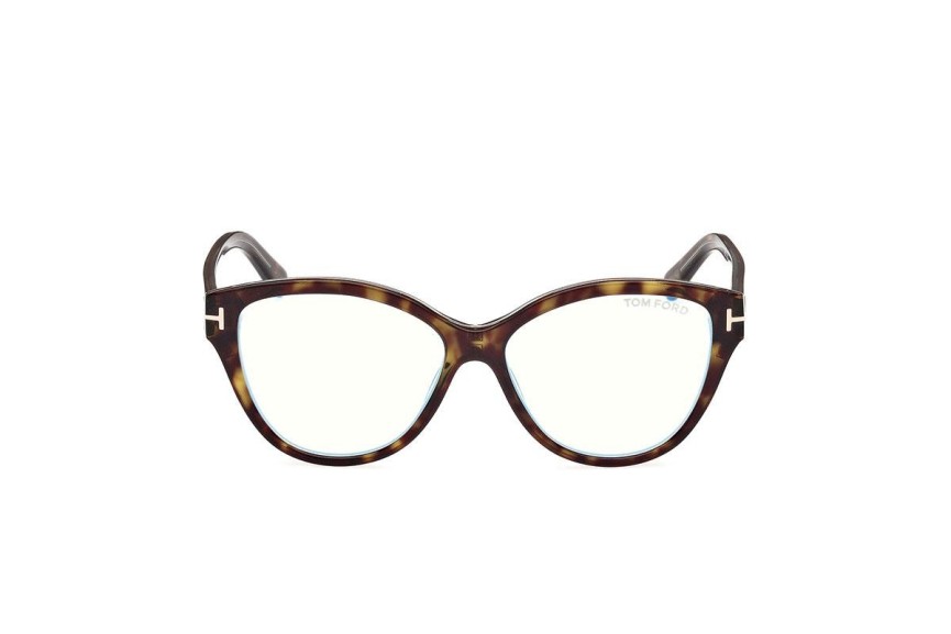 Glasses Tom Ford FT5954-B 055 Cat Eye Havanna