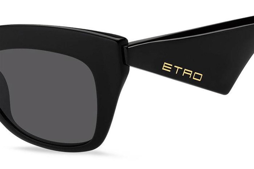 Sonnenbrille Etro ETRO0004/G/S 807/IR Browline Schwarz