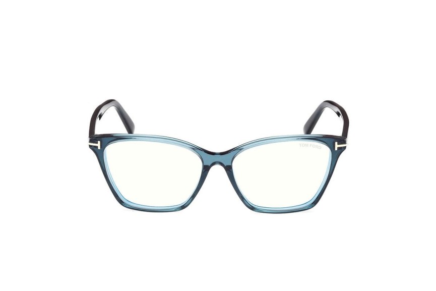 Glasses Tom Ford FT5949-B 092 Cat Eye Blau