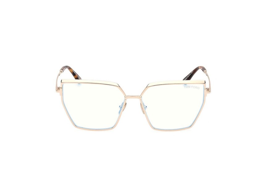 Brillen Tom Ford FT5946-B 028 Quadratisch Gold