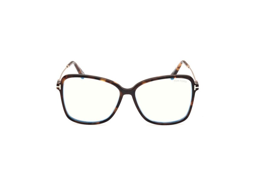 Brillen Tom Ford FT5953-B 052 Cat Eye Havanna