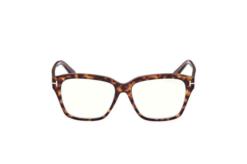 Brillen Tom Ford FT5955-B 056 Quadratisch Havanna