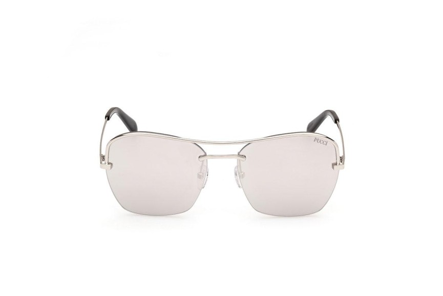 Sonnenbrille Emilio Pucci EP0225 16C Rechteck Silber