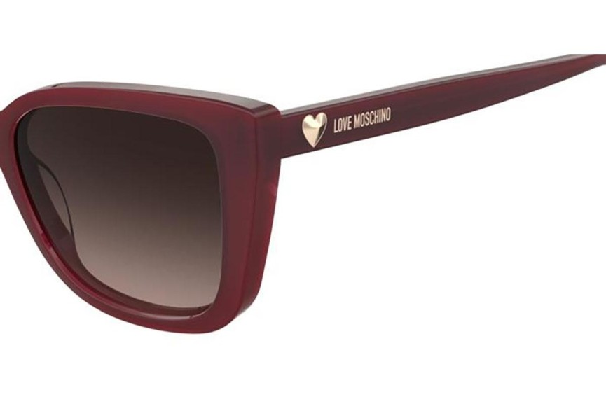 Sunglasses Love Moschino MOL073/S WGX/HA Rechteck Rot