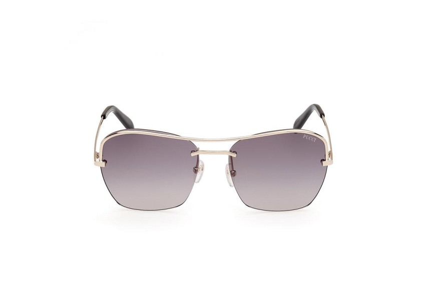 Sonnenbrille Emilio Pucci EP0225 32B Rechteck Gold