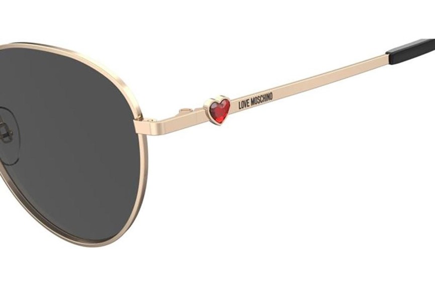 Sunglasses Love Moschino MOL074/S 000/IR Rund Gold