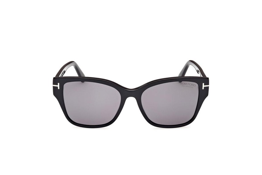 Sunglasses Tom Ford FT1108 01D Polarized Rechteck Schwarz