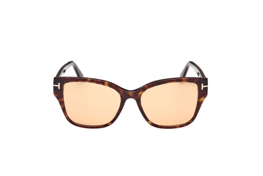 Sonnenbrille Tom Ford FT1108 52E Rechteck Havanna