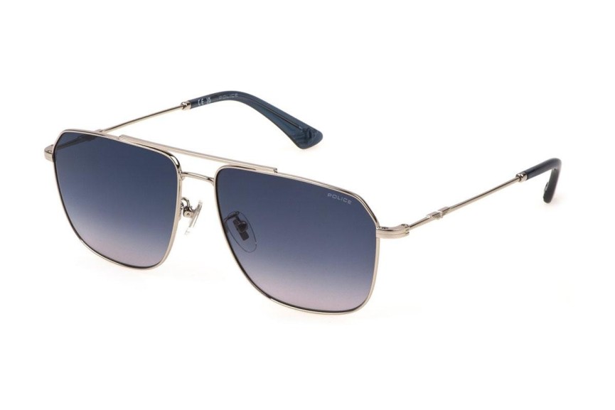 Sunglasses Police SPLN32 0579 Pilot Silber