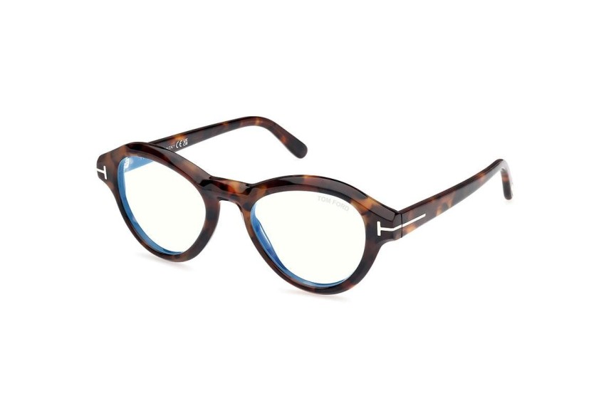 Brillen Tom Ford FT5962-B 052 Rund Havanna