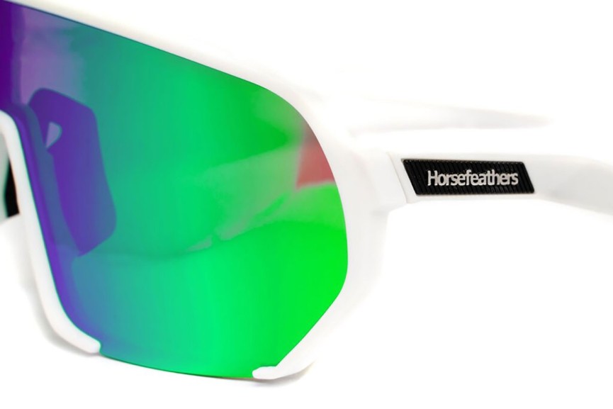 Sonnenbrille Horsefeathers Archie AM219D Monoscheibe | Shield Weiß