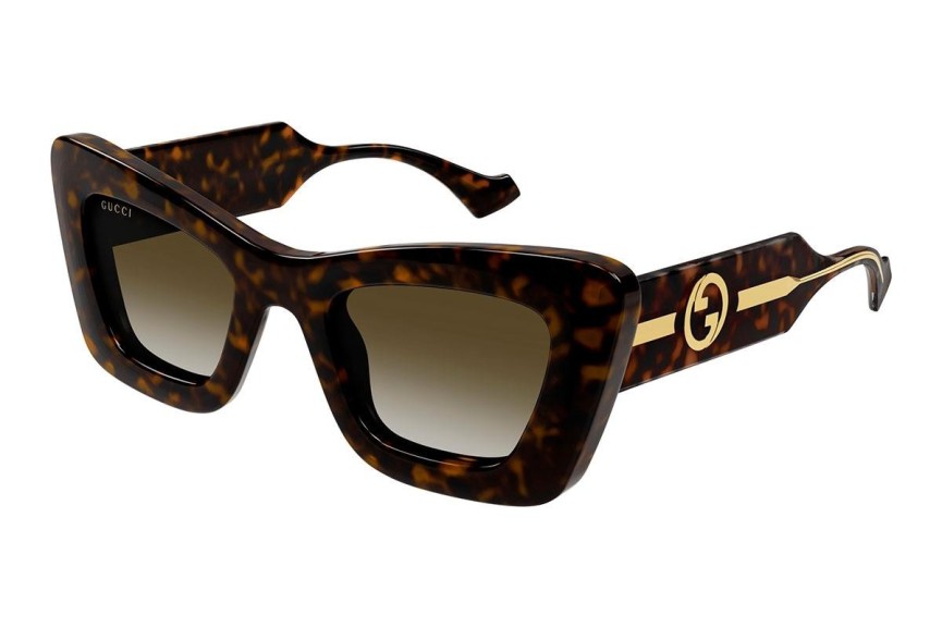 Sonnenbrille Gucci GG1552S 002 Cat Eye Havanna