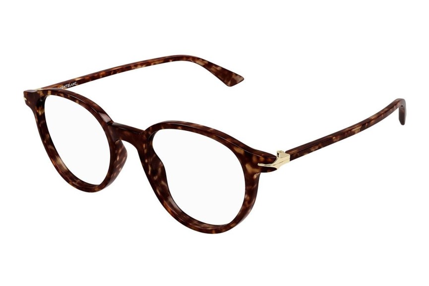 Glasses Mont Blanc MB0340O 002 Rund Havanna