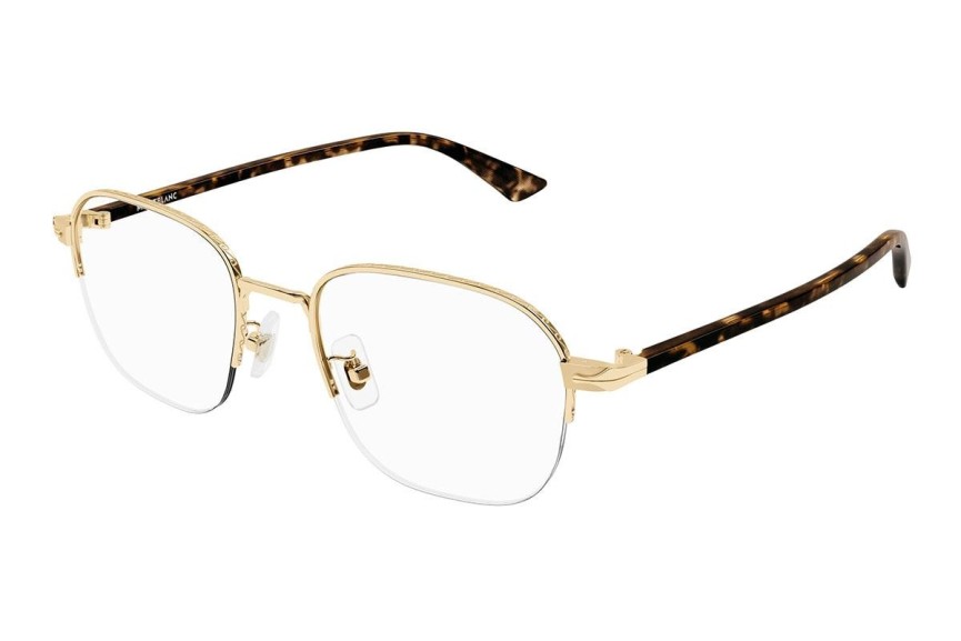 Glasses Mont Blanc MB0341O 002 Rechteck Gold