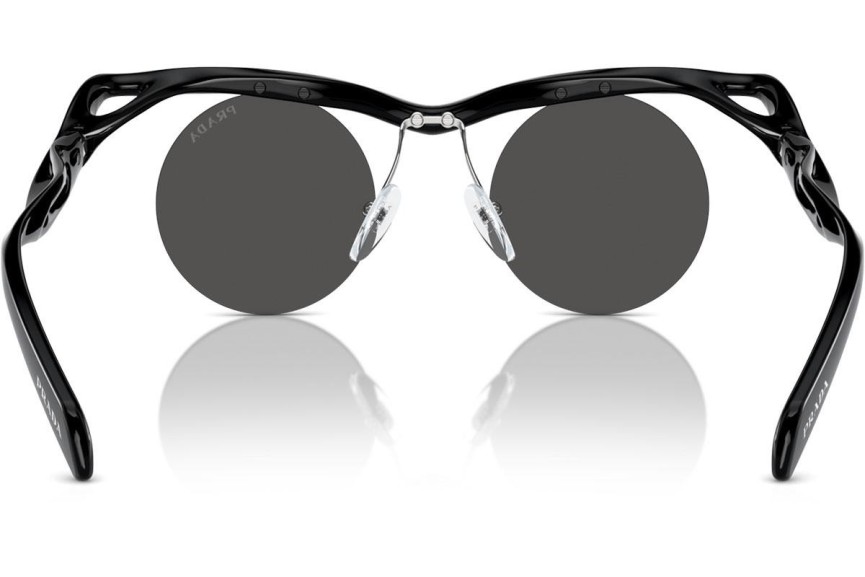 Sonnenbrille Prada PRA24S 1AB5S0 Rund Schwarz