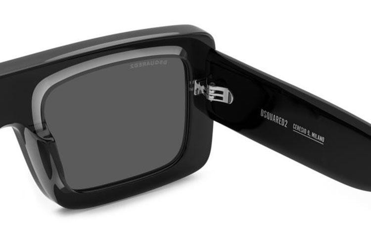 Sonnenbrille Dsquared2 D20141/S 08A/IR Quadratisch Schwarz