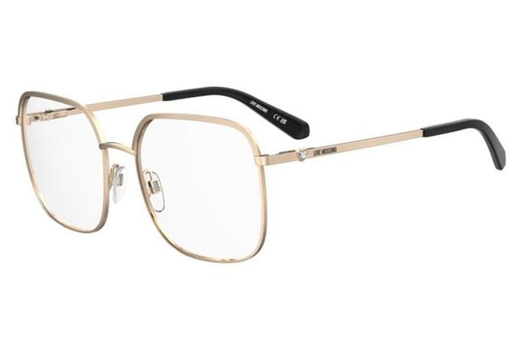 Glasses Love Moschino MOL642 000 Quadratisch Gold