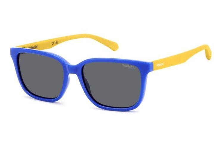 Sonnenbrille Polaroid Junior PLD8063/S DCD/M9 Polarized Rechteck Blau