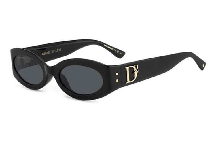 Sunglasses Dsquared2 D20150/G/S 807/IR Oval Schwarz