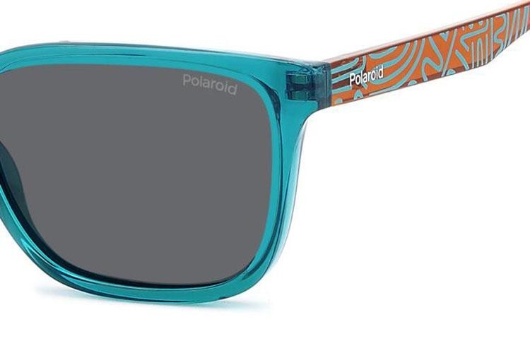 Sonnenbrille Polaroid Junior PLD8063/S TCF/M9 Polarized Rechteck Grün