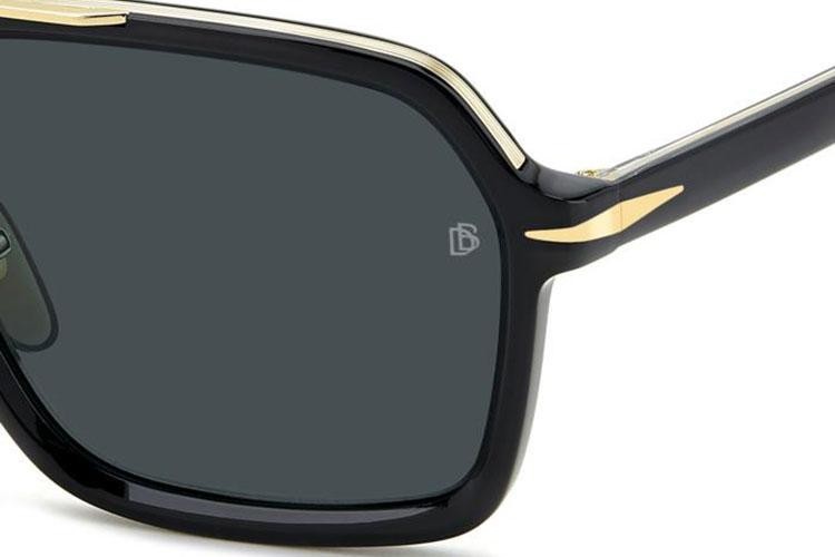 Sunglasses David Beckham DB7128/S 807/KU Rechteck Schwarz