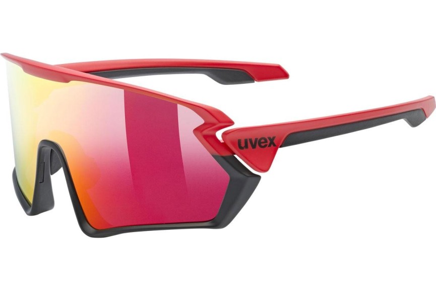 Sunglasses uvex sportstyle 231 Red / Black Mat S3 Monoscheibe | Shield Rot