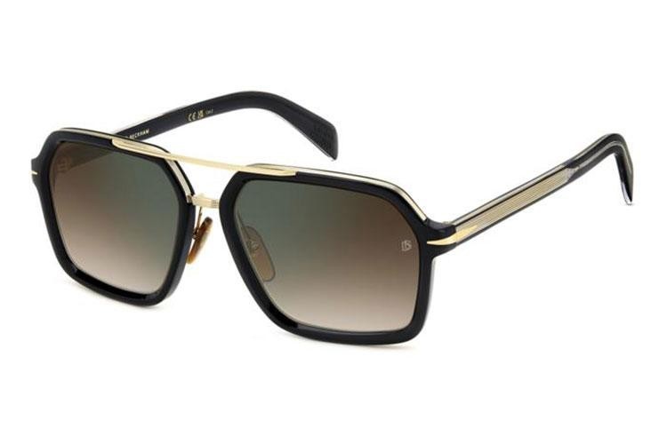 Sunglasses David Beckham DB7128/S 2M2/QY Rechteck Schwarz