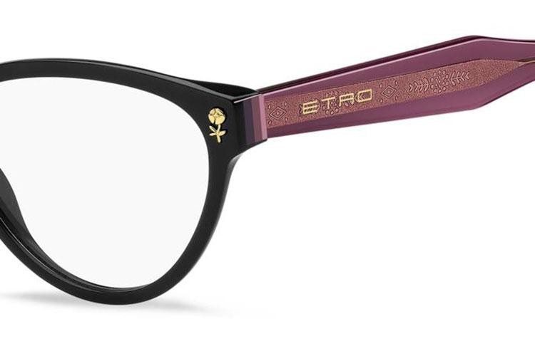 Brillen Etro ETRO0014 HK8 Cat Eye Schwarz