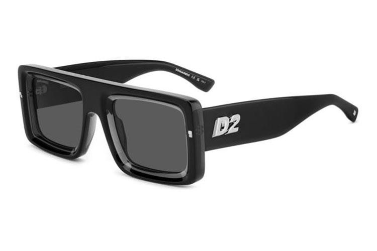 Sunglasses Dsquared2 D20141/S 08A/IR Quadratisch Schwarz