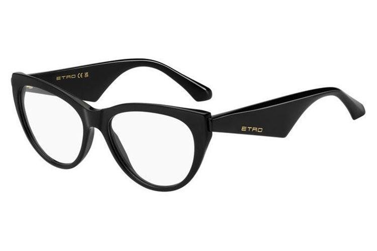 Brillen Etro ETRO0008 807 Cat Eye Schwarz