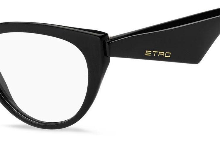 Glasses Etro ETRO0008 807 Cat Eye Schwarz