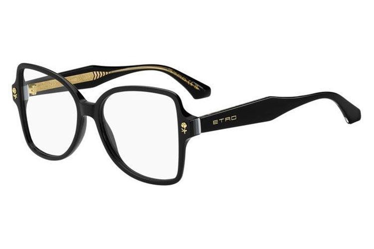 Brillen Etro ETRO0013 807 Cat Eye Schwarz