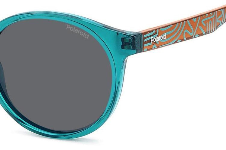 Sonnenbrille Polaroid Junior PLD8061/S TCF/M9 Polarized Rund Grün