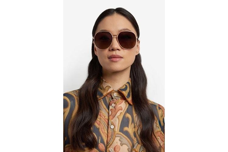 Sunglasses Etro ETRO0060/F/S DDB/HA Quadratisch Gold