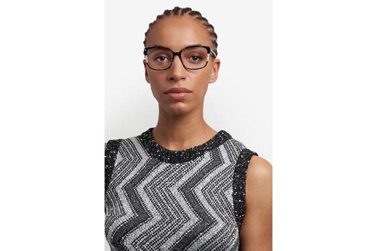 Brillen Missoni MIS0201/G GBY Rechteck Schwarz