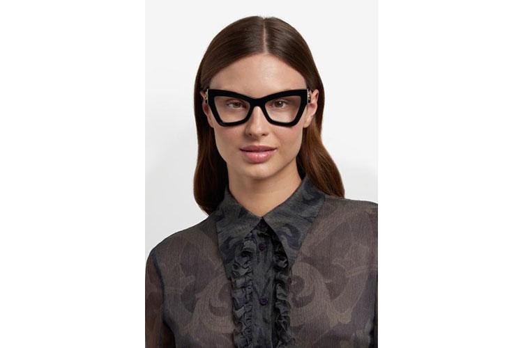 Brillen Etro ETRO0069 807 Cat Eye Schwarz