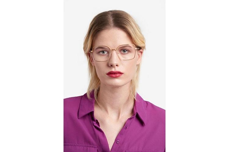 Glasses Carolina Herrera HER0248 BSU Quadratisch Gold