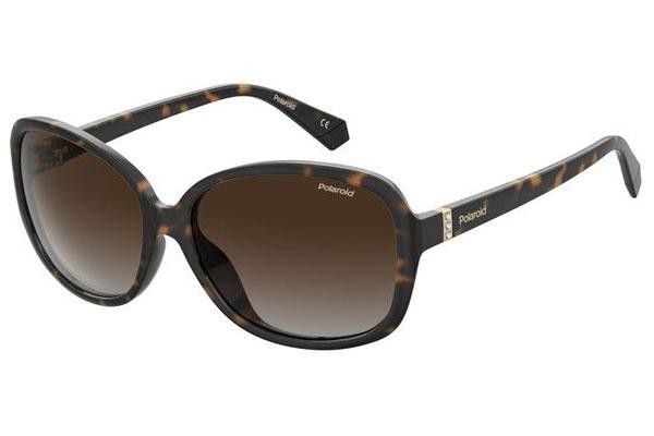 Sonnenbrille Polaroid PLD4098/S 086/LA Polarized Rund Havanna