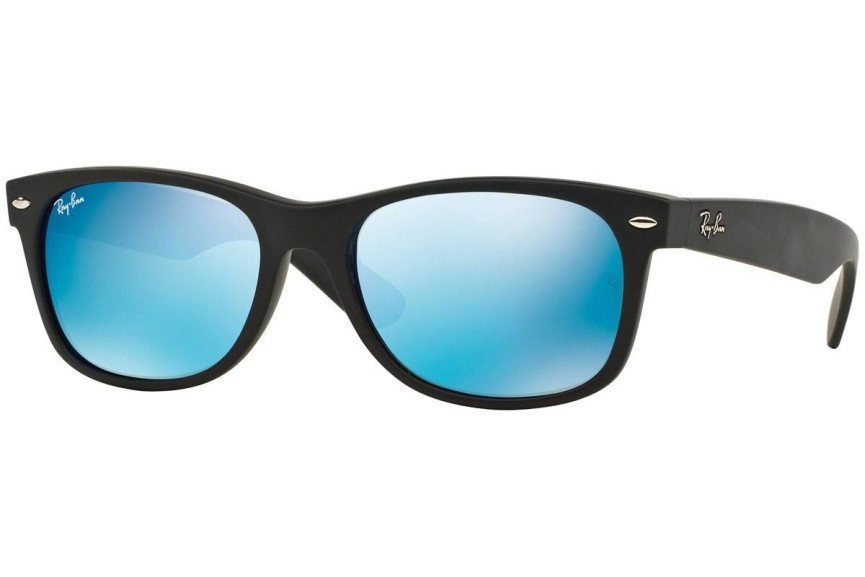 Sonnenbrille Ray-Ban New Wayfarer Flash RB2132 622/17 Quadratisch Schwarz