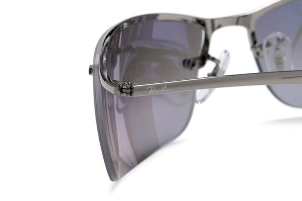 Sonnenbrille Ray-Ban RB3183 004/82 Polarized Rechteck Silber