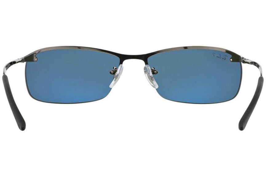 Sonnenbrille Ray-Ban RB3183 004/9A Polarized Rechteck Silber