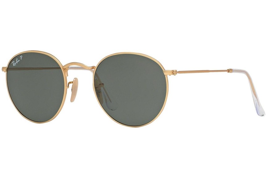 Sonnenbrille Ray-Ban Round Metal Metal RB3447 112/58 Polarized Rund Gold