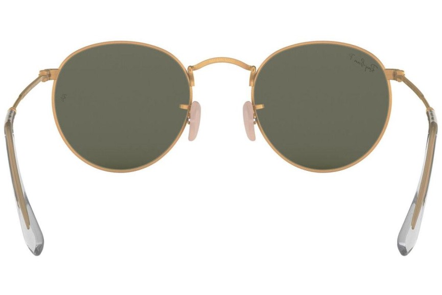 Sonnenbrille Ray-Ban Round Metal Metal RB3447 112/58 Polarized Rund Gold