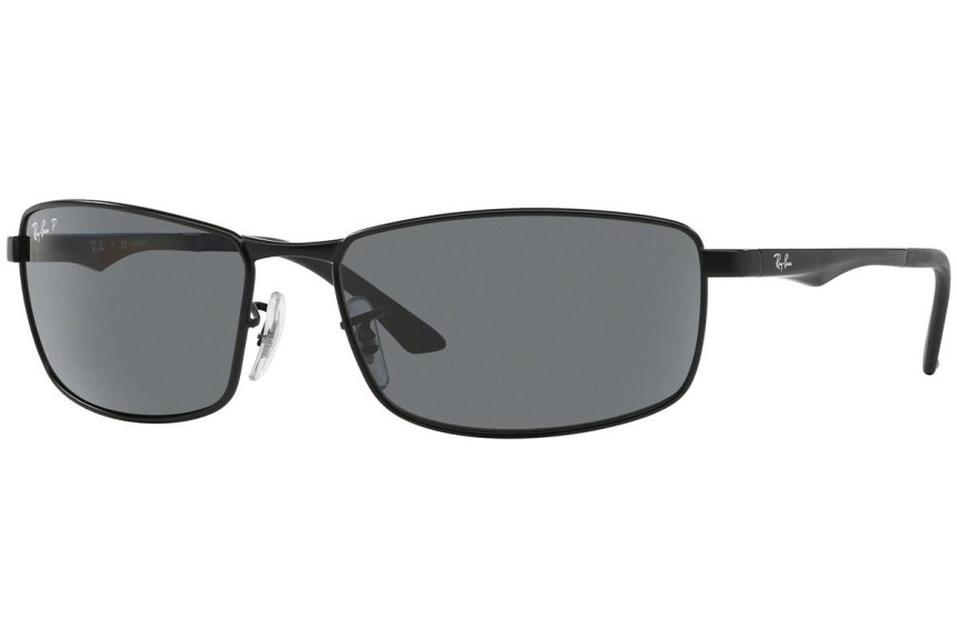 Sonnenbrille Ray-Ban RB3498 006/81 Polarized Rechteck Schwarz