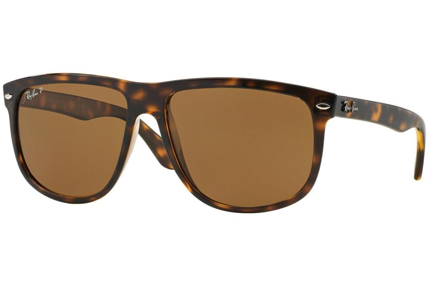 Sunglasses Ray-Ban Boyfriend RB4147 710/57 Polarized Quadratisch Havanna